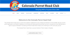 Desktop Screenshot of coloradoparrotheadclub.org