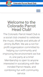 Mobile Screenshot of coloradoparrotheadclub.org